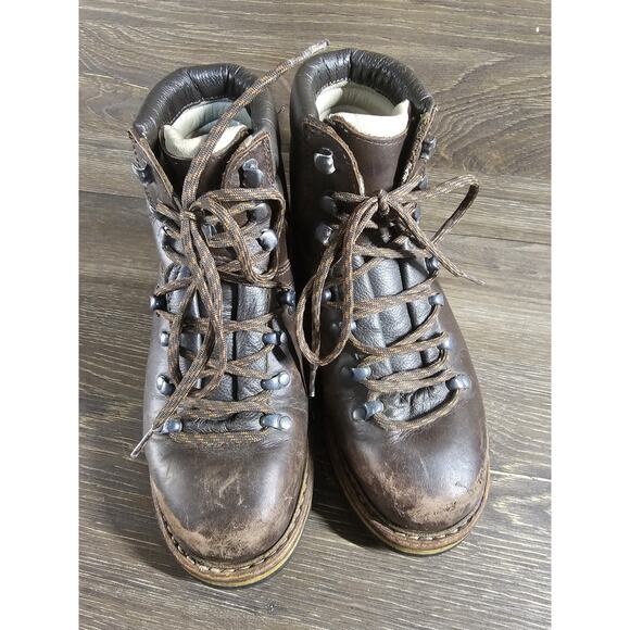 Hanwag Grunten Hiking Boot Lady Womens 5.5 EU 37.5 Brown Leather Gorpcore Lace - Picture 4 of 11